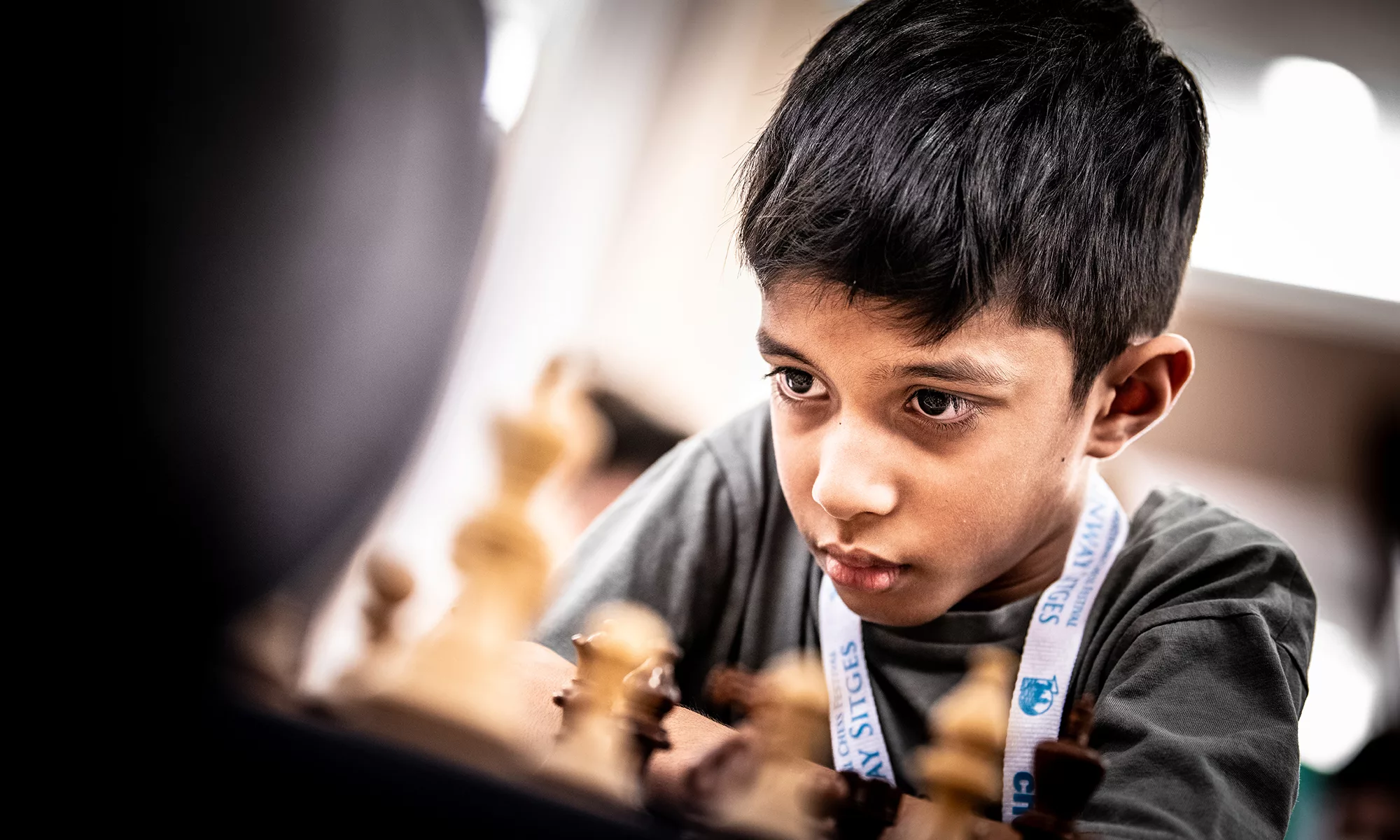 Ashwath Kaushik in a chess board